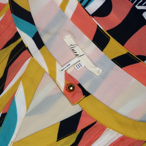 Anthropologie Dahlia Embroidered Zip Maxi by Floreat Size 4 Boho Easter Spring - Picture 6 of 9